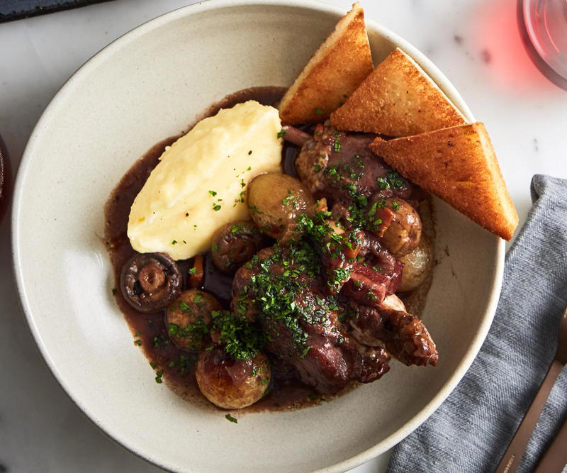 The best French recipes to master in 2026,          French onion soup      ,          Tartiflette with bacon and sage      ,          France-Soir’s omelette au fromage      ,          Crème brûlées      ,          Duck à l’orange      ,          How to make bouillabaisse with Damien Pignolet      ,          Boeuf Bourguignon      ,          Crêpes Suzette      ,          France-Soir’s Onglet À l’échalote: Hanger steak with eschallots      ,          Moules à la Normande      ,          Puy lentils with bacon and Brussels sprouts      ,          Easy duck and sausage cassoulet      ,          Blueberry millefeuille with rosemary and sweet vermouth crème pâtissière      