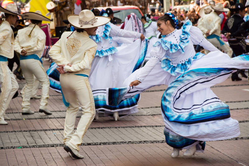 Jarabe Tapatio - Mexico Cossack dancing - Ukraine, Whirling dervish - Turkey, Waltz - Vienna, Step dancing - Ireland, Dragon dance - China, Kabuki - Japan, Bharatanatyam - India, Capoeira - Brazil, Morris dancing - England, Kathak - India, Court dance - Korea, Maypole dance - Sweden, Indlamu - South Africa, Jarabe Tapatio - Mexico, Schuhplattler - Germany