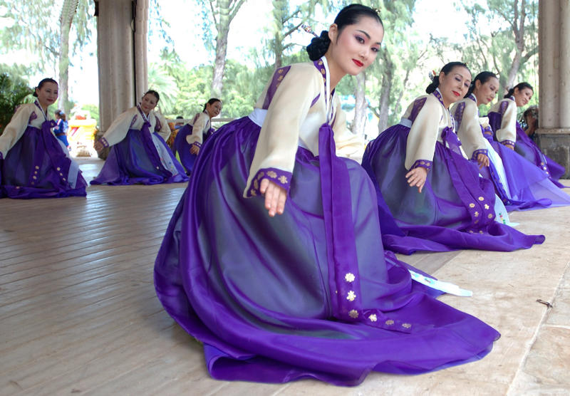 Court dance - Korea Cossack dancing - Ukraine, Whirling dervish - Turkey, Waltz - Vienna, Step dancing - Ireland, Dragon dance - China, Kabuki - Japan, Bharatanatyam - India, Capoeira - Brazil, Morris dancing - England, Kathak - India, Court dance - Korea, Maypole dance - Sweden, Indlamu - South Africa, Jarabe Tapatio - Mexico, Schuhplattler - Germany
