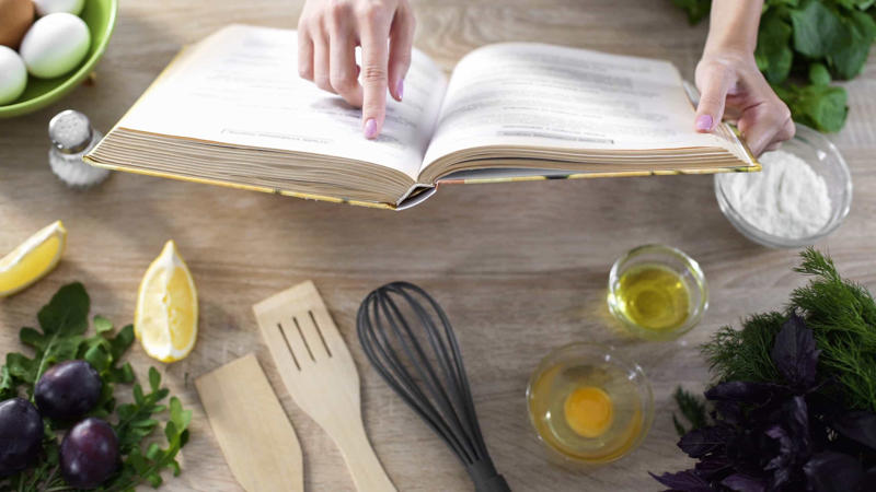 Your old sponge, Paper menus, Plastic containers, Reusable bags, Old utensils, Rusty pans, Ripped potholders, Unused appliances, Canning jar lids, Plastic bags, Old, unused cookbooks, Old spices, Condiment packets