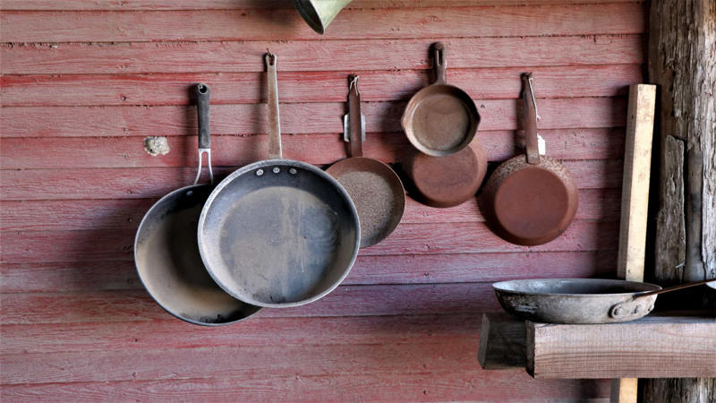 Your old sponge, Paper menus, Plastic containers, Reusable bags, Old utensils, Rusty pans, Ripped potholders, Unused appliances, Canning jar lids, Plastic bags, Old, unused cookbooks, Old spices, Condiment packets