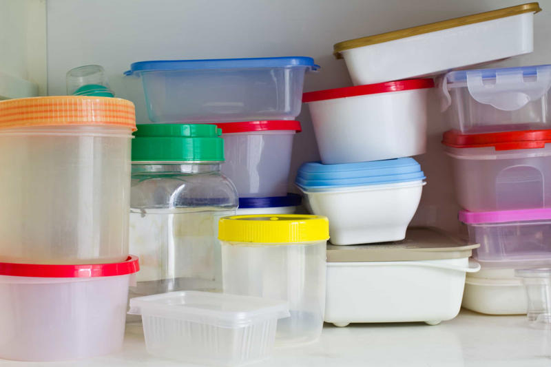 Your old sponge, Paper menus, Plastic containers, Reusable bags, Old utensils, Rusty pans, Ripped potholders, Unused appliances, Canning jar lids, Plastic bags, Old, unused cookbooks, Old spices, Condiment packets