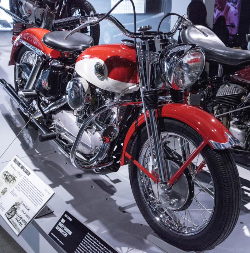 Daimler Reitwagen, Royal Enfield Bullet, Indian Scout, BSA Gold Star, Indian Chief, Harley-Davidson Sportster, Norton Commando, Harley-Davidson XR750, MV Agusta 750S, Ducati 750SS, Honda Gold Wing, Yamaha VMAX, Kawasaki Ninja H2R