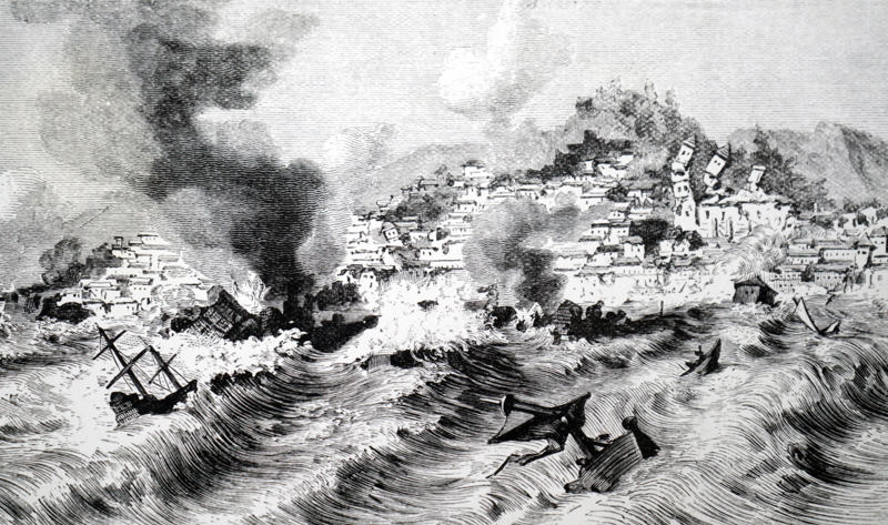 1755 Lisbon earthquake The Mediterranean, The Alboran Sea, What is a fault line?, Western Mediterranean, Tsunami warning systems, How deadly would a Mediterranean tsunami be?, 1755 Lisbon earthquake, 2011 Tōhoku earthquake and tsunami, 2004 Indian Ocean earthquake and tsunami, It's not just the size of the tsunami that is a concern, Unusual sea fluctuations, Evacuate on foot, Stay out of coastal areas