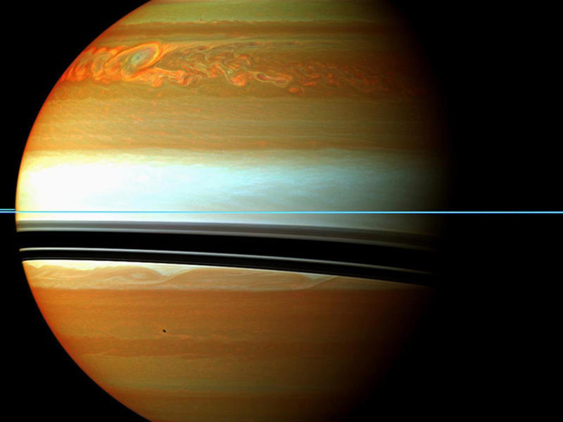 Stormy surface A cosmic painting, Saturn's summer sunlight, A two-hour long solar flare, Twisted cosmic knot, An oldie but a goodie, ET goes home, The Great Red Spot, The Crab Nebula, A rare close-up of evidence of water on Mars, Meet Janus, Pandora, Enceladus, Rhea, and Mimas, A supermassive black hole, What 17,500 mph looks like, Jupiter's Northern Lights, Life on Mars, Mars is edgy, Stormy surface, Hurricane Irma from above, Superstar, Don't forget about Pluto!, Subtropical storms from space, The farthest individual star ever seen, Weird little things seen on Earth, Dwarf galaxy, Fires as seen from outer space, A cosmic sparkling ring, Views from the ISS, What outer space plasma looks like, You may recognize this from 'The Martian', Us, as seen from Saturn