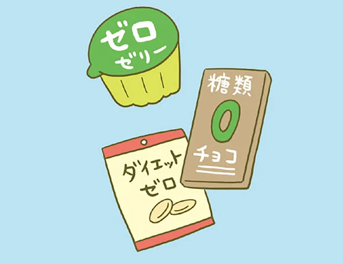 ◆「お菓子買いだめしないの術」, ◆ほんとにゼロにできる？, ◆お菓子は「量より質」にシフト, ◆砂糖は依存性があるよ, ◆果物は食べすぎに注意！, ◆ゼロカロリーや糖類ゼロなら たくさん食べても大丈夫？