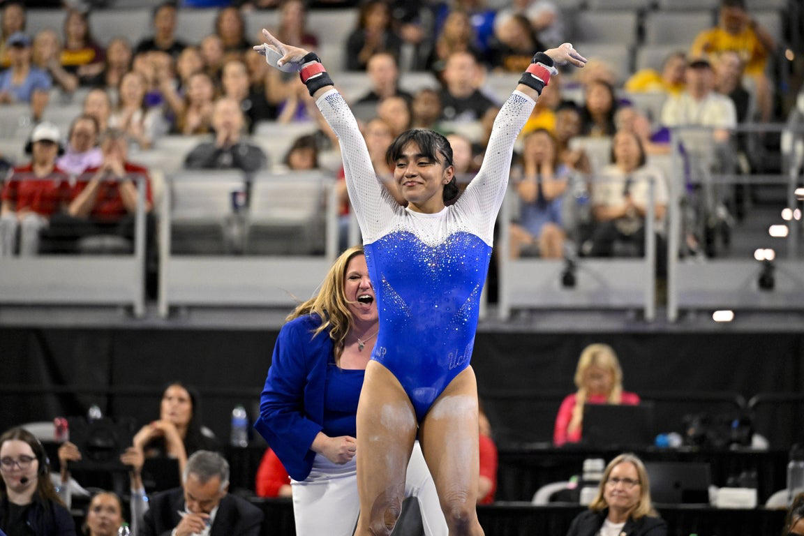 UCLA's epic run women's gymnastics final run, in photos