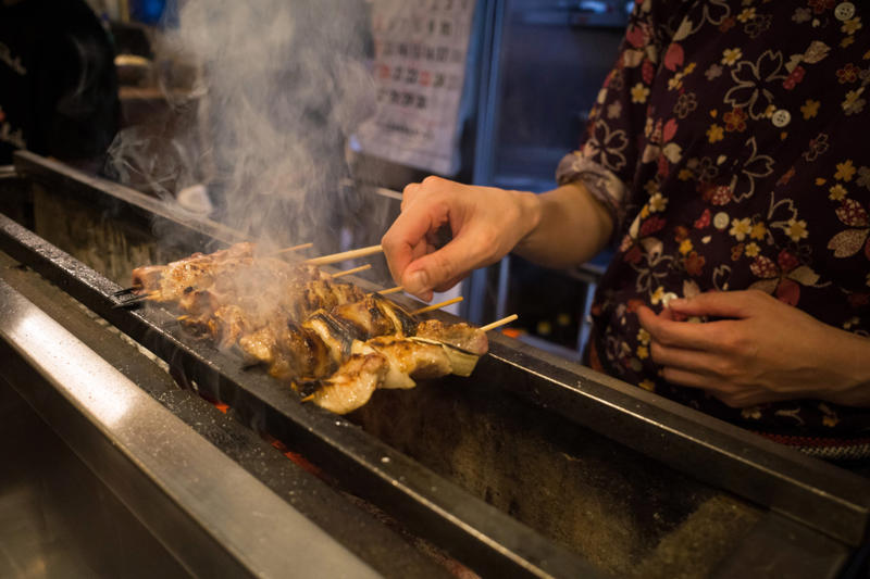 Caribbean barbacoa, Balkan ćevapčići, Argentinian asado, Indian tandoor, Brazilian churrasco, Japanese yakitori, Shawarma, Beer-flavored bratwurst, Turkish lamb kebabs, Greek souvlaki, Jamaican jerk chicken, Yucatán chicken, Italian lamb chops, Japanese shrimp skewers