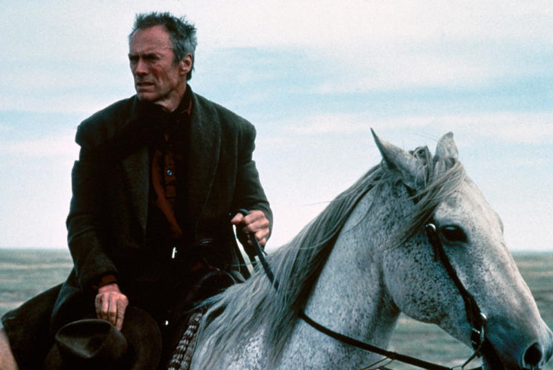 'Unforgiven' (1992) 'Kill Bill Vols. 1 & 2' (2003, 2004), '9 to 5' (1980), 'Carrie' (1976), 'Gone Girl' (2014), 'The Princess Bride' (1987), 'Django Unchained' (2012), 'Ocean’s Eleven' (2001), 'The Crow' (1994), 'John Wick' (2014), 'Once Upon a Time in the West' (1968), 'The Count of Monte Cristo' (2002), 'Unforgiven' (1992), 'The Sting' (1973), 'The Limey' (1999)