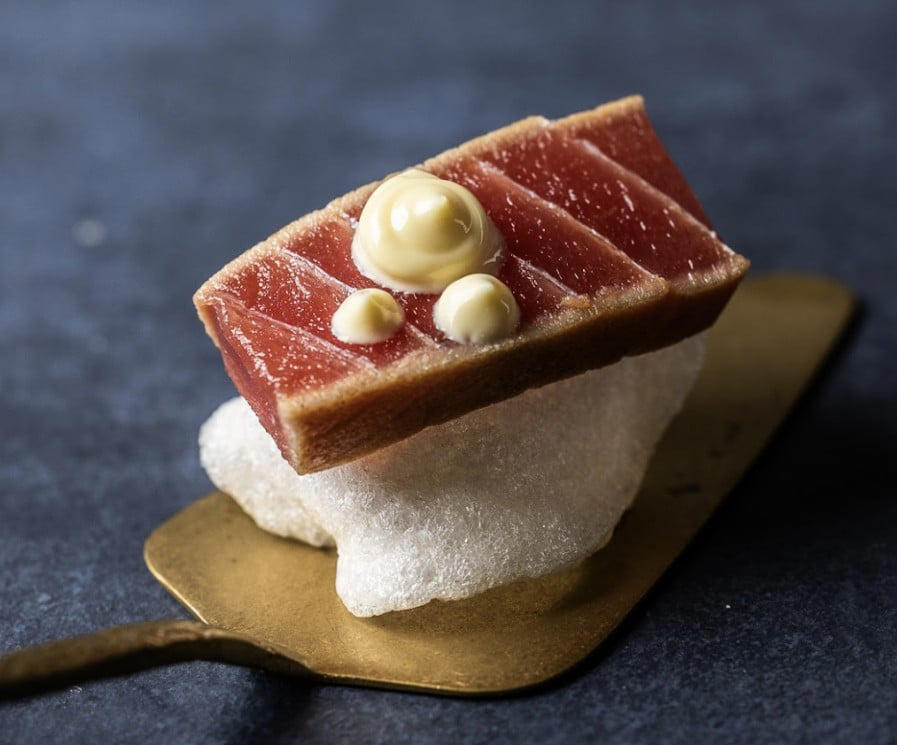 15. Iberico Bellota Ham – approx. 5/lb, 14. Matsutake Mushrooms – approx. 0/lb, 13. La Bonnotte Potatoes – approx. 5/lb, 12. Kobe Beef – approx. 0/lb, 11. White Alba Truffle – approx. ,860/lb, 10. Saffron – approx. ,300/lb, 9. Tahitian Vanilla Beans – approx. ,700/lb, 8. Almas Caviar – approx. ,700/lb, 7. Kopi Luwak Coffee – approx. ,140/lb, 6. Ayam Cemani Chicken – approx. ,150/lb, 5. Pule Cheese – approx. ,570/lb, 4. Densuke Black Watermelon – approx. ,000 each (up to ,500/lb), 3. White Winter Truffle (large specimens) – up to ,300/lb, 2. Edible Gold Flakes – approx. ,000/lb, 1. Fatty Bluefin Tuna (Toro from Hon-maguro) – up to ,000/lb