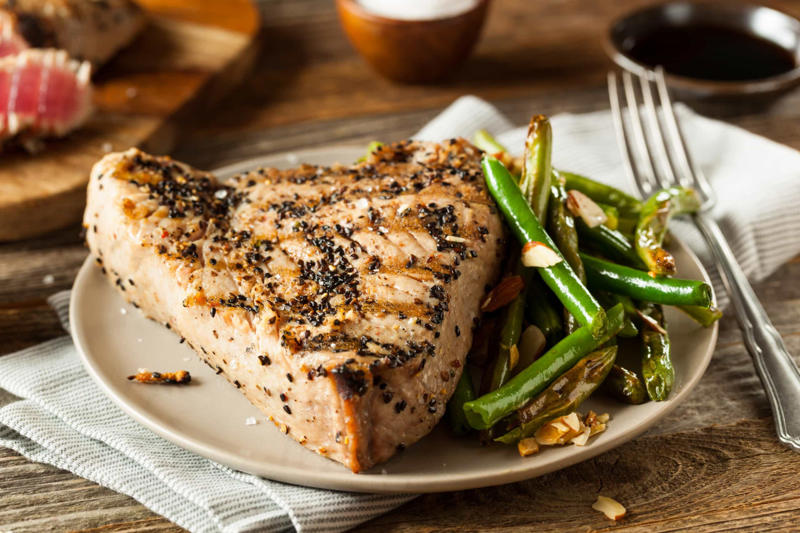 Popular food, Tuna species, Albacore tuna, Bigeye tuna, Atlantic bluefin tuna, Almadraba technique, Tuna in spring water, Health benefits, How much tuna is good for you?, Mercury exposure, Limiting mercury consumption, Best choices for children, Market leaders, Aquaculture, Farming vulnerable species, Conservation efforts