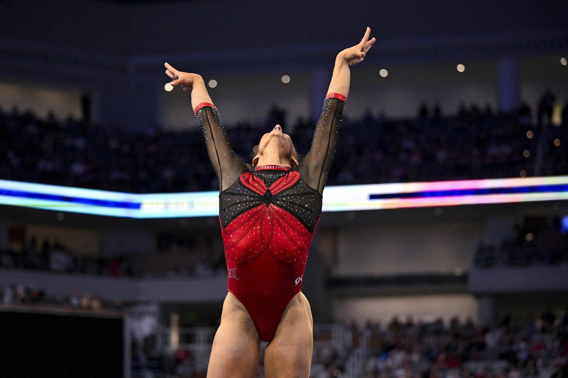 Fantastic photos of Jordan Bowers and Oklahoma's NCAA gymnastics championship victory