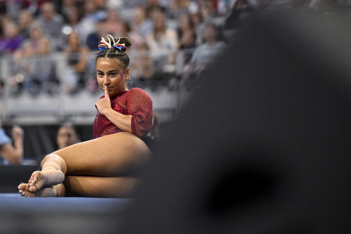 Fantastic photos of Jordan Bowers and Oklahoma's NCAA gymnastics championship victory