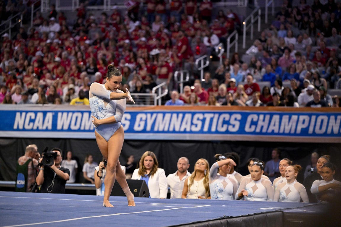 Fantastic photos of Jordan Bowers and Oklahoma's NCAA gymnastics championship victory