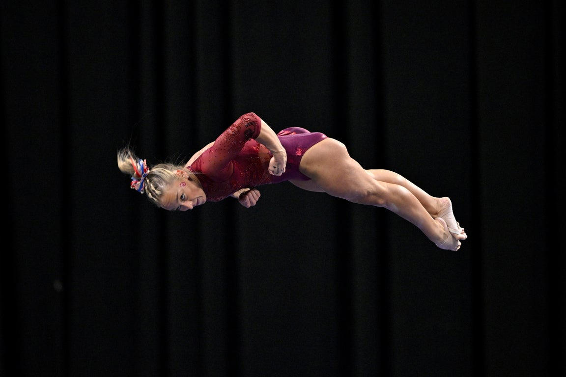 Fantastic photos of Jordan Bowers and Oklahoma's NCAA gymnastics championship victory