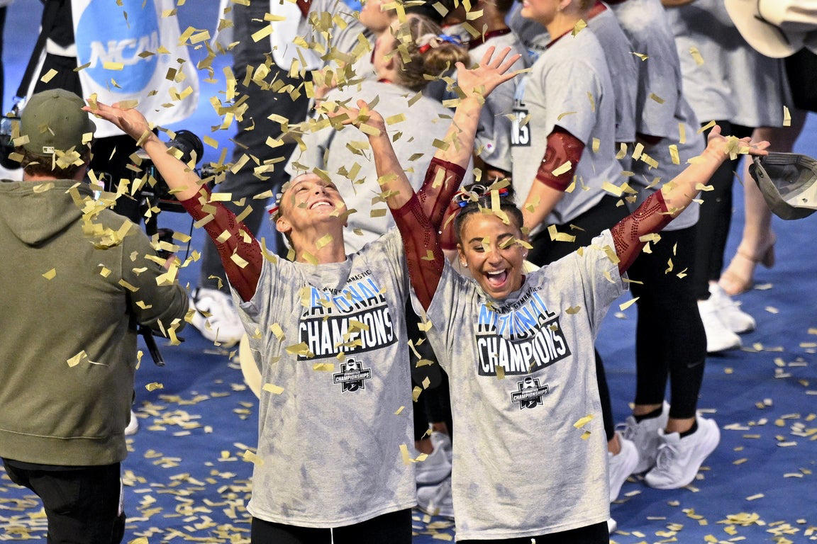 Fantastic photos of Jordan Bowers and Oklahoma's NCAA gymnastics championship victory