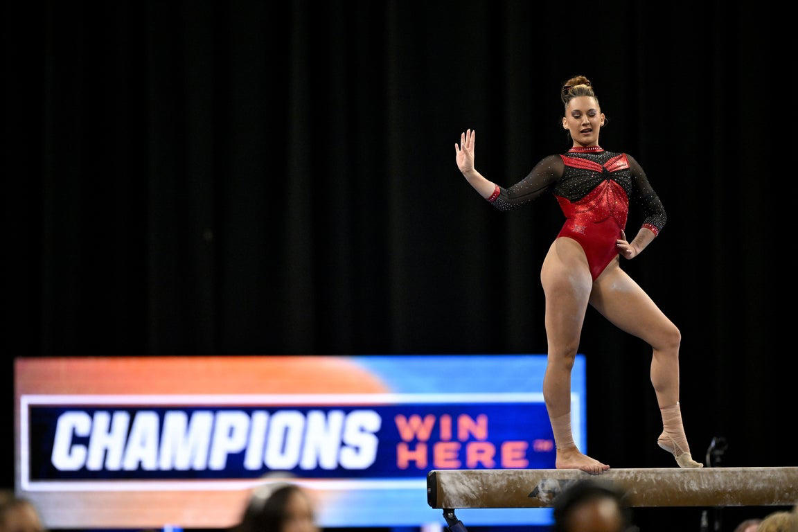 Fantastic photos of Jordan Bowers and Oklahoma's NCAA gymnastics championship victory