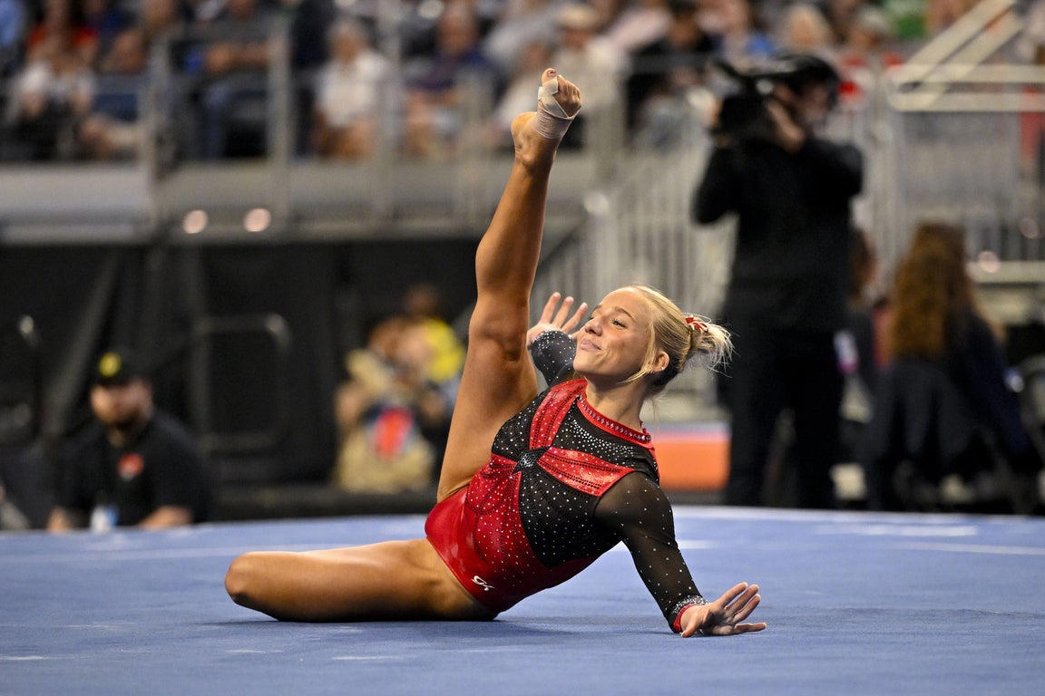 Fantastic photos of Jordan Bowers and Oklahoma's NCAA gymnastics championship victory