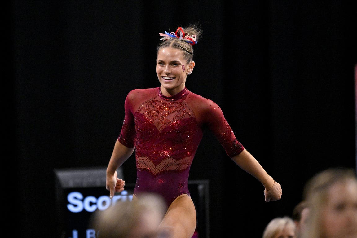Fantastic photos of Jordan Bowers and Oklahoma's NCAA gymnastics championship victory