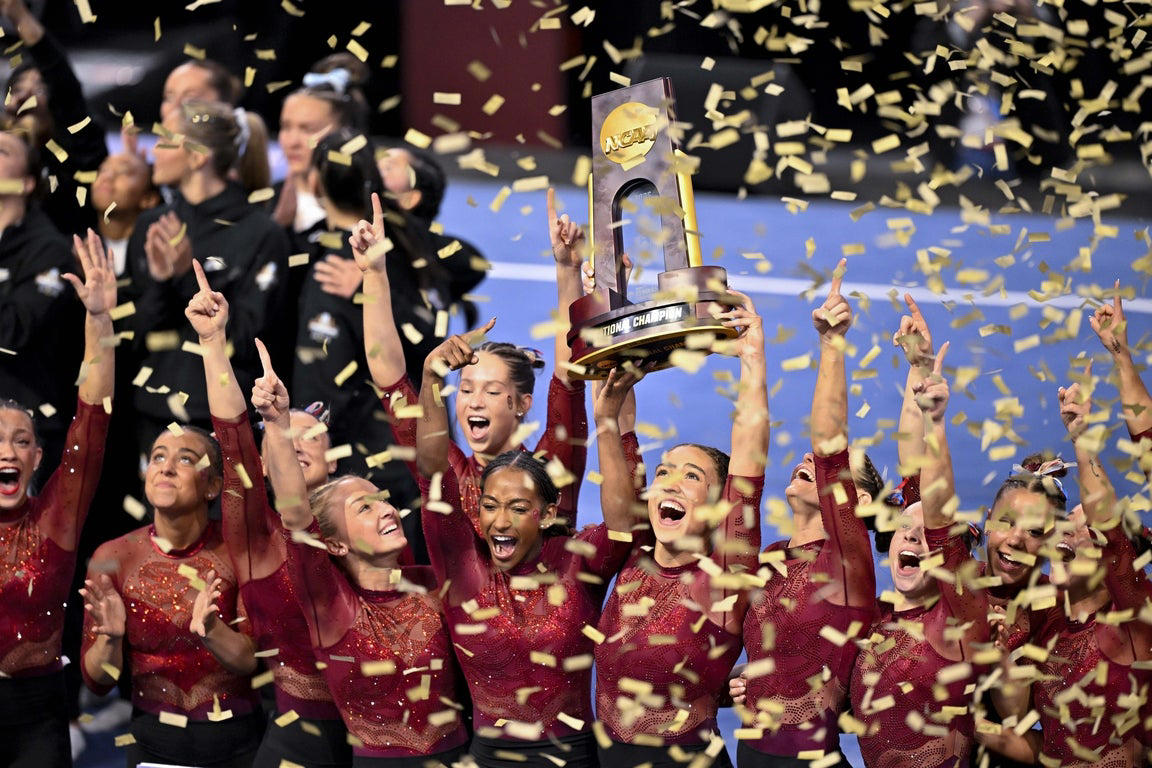 Fantastic photos of Jordan Bowers and Oklahoma's NCAA gymnastics championship victory