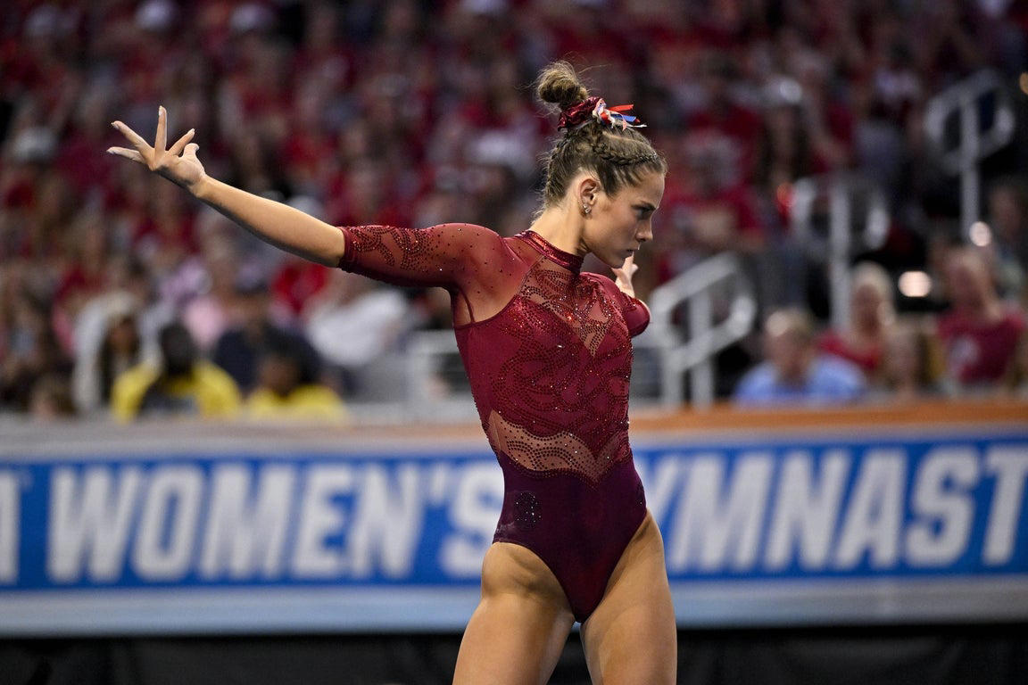 Fantastic photos of Jordan Bowers and Oklahoma's NCAA gymnastics championship victory