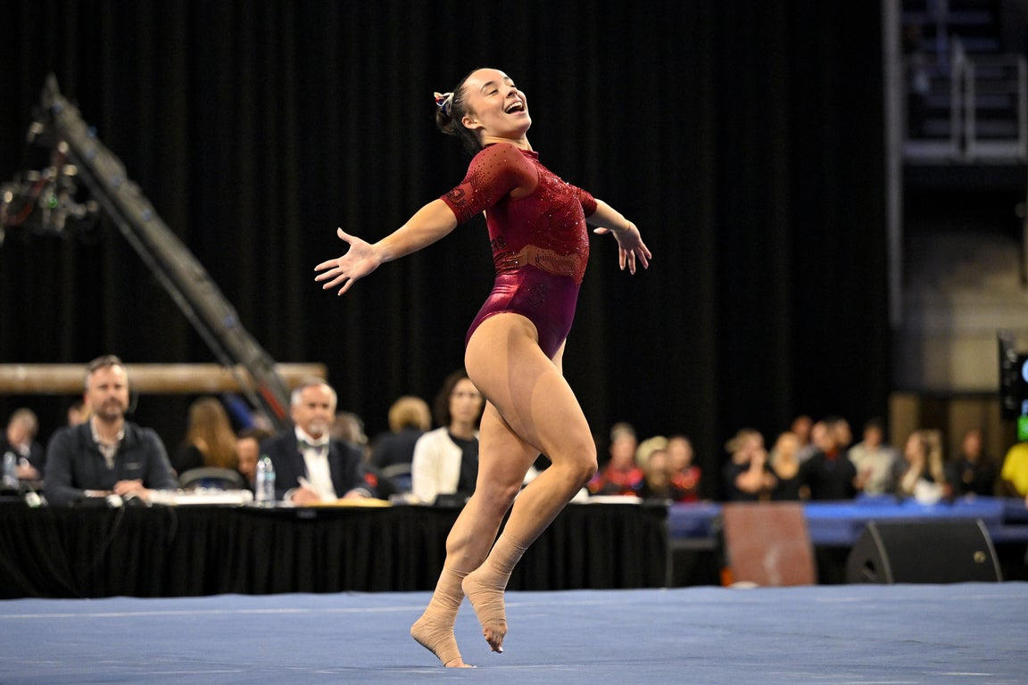 Fantastic photos of Jordan Bowers and Oklahoma's NCAA gymnastics championship victory