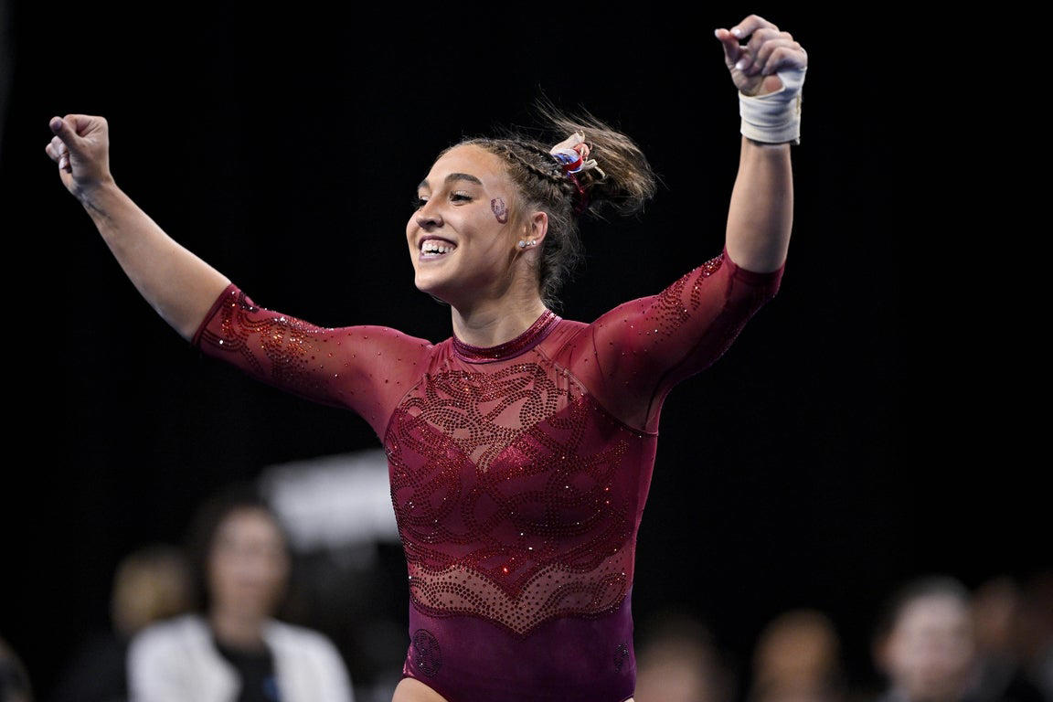 Fantastic photos of Jordan Bowers and Oklahoma's NCAA gymnastics championship victory