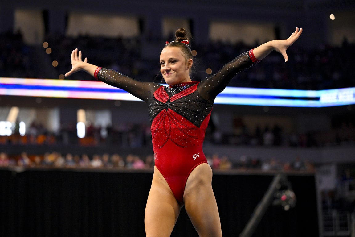 Fantastic photos of Jordan Bowers and Oklahoma's NCAA gymnastics championship victory