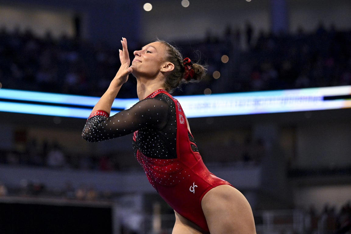 Fantastic photos of Jordan Bowers and Oklahoma's NCAA gymnastics championship victory