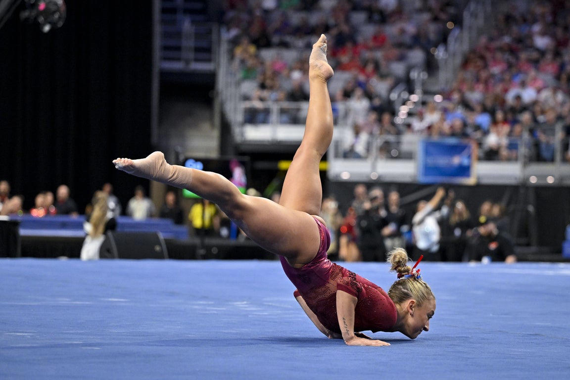 Fantastic photos of Jordan Bowers and Oklahoma's NCAA gymnastics championship victory