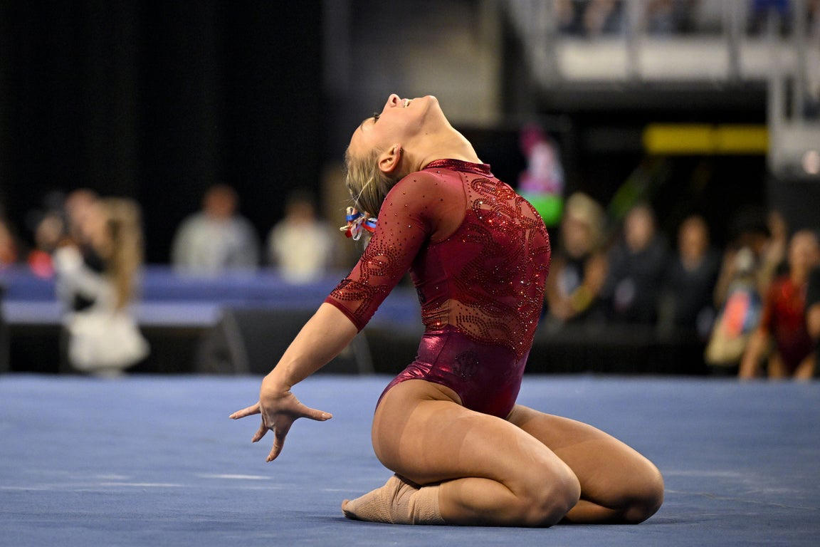 Fantastic photos of Jordan Bowers and Oklahoma's NCAA gymnastics championship victory
