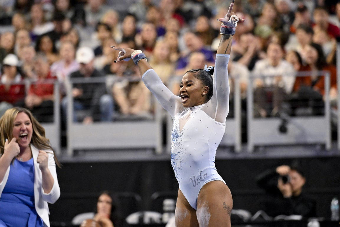 Fantastic photos of Jordan Bowers and Oklahoma's NCAA gymnastics championship victory