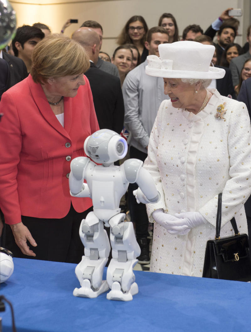 Robots Young mother, Coronation, Impressing the kiwis, Dog's life, Birthday, International, Garden party, Easter service, Trooping the Colour, RAF Marham