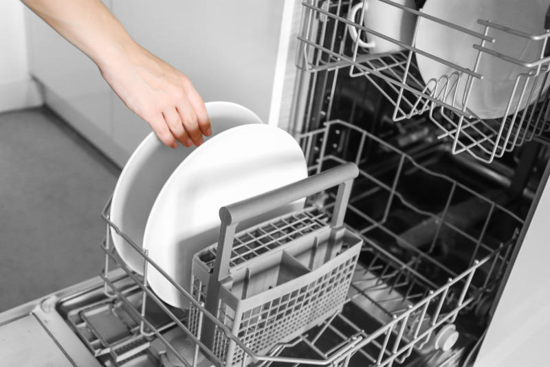 Keep the dishwasher clean Take out the trash regularly, Use baking soda on your carpet, Open the windows, Get an air purifier, Keep towels as dry as possible, Use drain cleaner, Use an air freshener, Light scented candles, Use essential oil, Line your trash cans, Keep the dishwasher clean, Use tomato juice, Reduce unpleasant smells from the fireplace, Make more use of fabric softener, Turn on your air filter