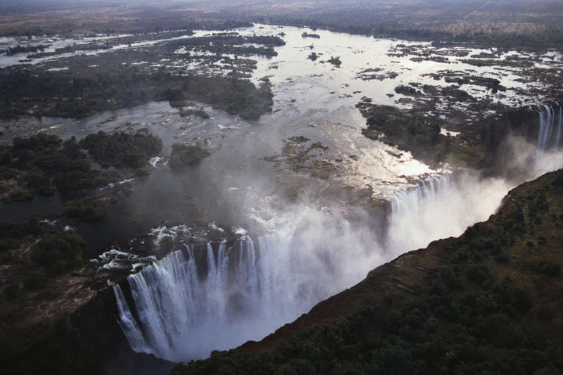 Devil's Pool, Victoria Falls, Zambia and Zimbabwe Darvaza gas crater, Turkmenistan, Villarrica, Chile, Karijini National Park, Australia, El Caminito Del Rey, Spain, Mount Everest, Nepal, Devil's Pool, Victoria Falls, Zambia and Zimbabwe, Cliffs of Moher, Ireland, Mont Blanc, France and Italy, Colorado River, USA, Trolltunga, Norway, North Yungas Road, Bolivia, Yucatán Cenotes, Mexico, Yellowstone National Park, USA, Annapurna I, Nepal, Trift Bridge, Switzerland