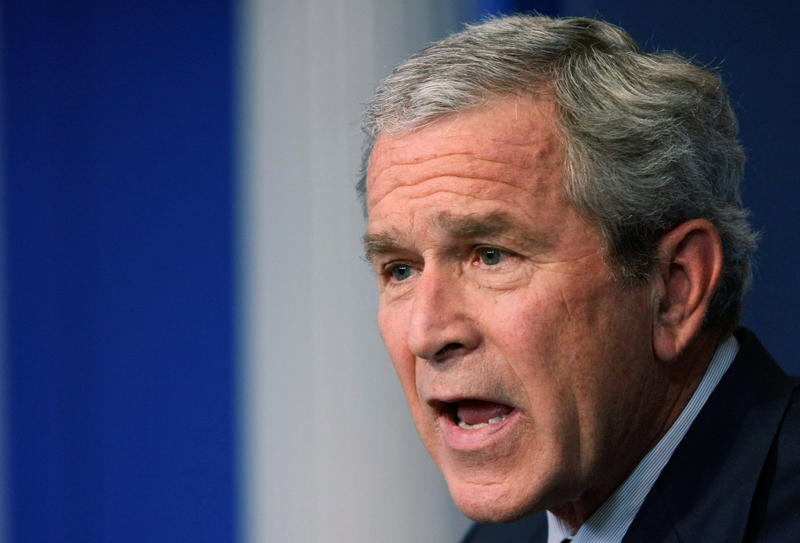 George W. Bush (1946-) James K. Polk (1795–1849), Abraham Lincoln (1809–1865), William McKinley (1843–1901), Franklin D. Roosevelt (1882–1945), Harry S. Truman (1884–1972), Dwight D. Eisenhower (1890–1969), John F. Kennedy (1917–1963), Lyndon B. Johnson (1908–1973), Richard Nixon (1913–1994), Ronald Reagan (1911–2004), George H.W. Bush (1924–2018), Bill Clinton (1946-), George W. Bush (1946-), Barack Obama (1961-), Donald Trump (1946-)