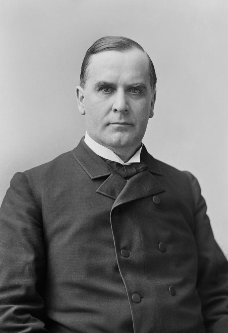William McKinley (1843–1901) James K. Polk (1795–1849), Abraham Lincoln (1809–1865), William McKinley (1843–1901), Franklin D. Roosevelt (1882–1945), Harry S. Truman (1884–1972), Dwight D. Eisenhower (1890–1969), John F. Kennedy (1917–1963), Lyndon B. Johnson (1908–1973), Richard Nixon (1913–1994), Ronald Reagan (1911–2004), George H.W. Bush (1924–2018), Bill Clinton (1946-), George W. Bush (1946-), Barack Obama (1961-), Donald Trump (1946-)