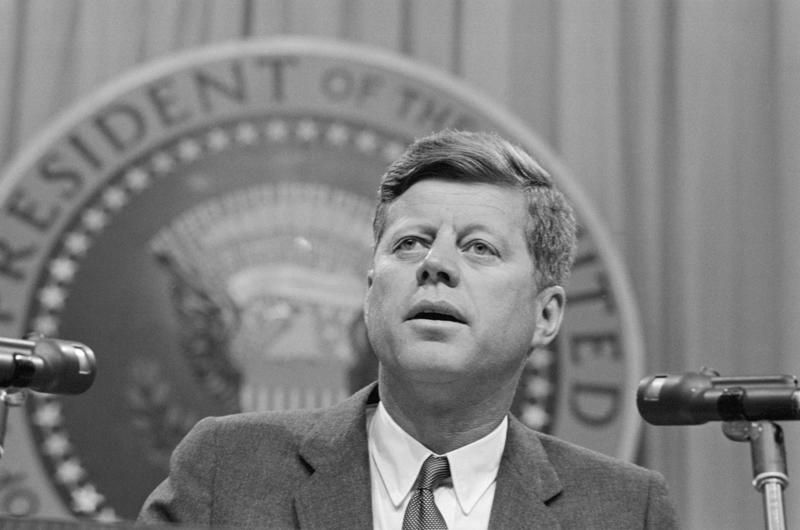 John F. Kennedy (1917–1963) James K. Polk (1795–1849), Abraham Lincoln (1809–1865), William McKinley (1843–1901), Franklin D. Roosevelt (1882–1945), Harry S. Truman (1884–1972), Dwight D. Eisenhower (1890–1969), John F. Kennedy (1917–1963), Lyndon B. Johnson (1908–1973), Richard Nixon (1913–1994), Ronald Reagan (1911–2004), George H.W. Bush (1924–2018), Bill Clinton (1946-), George W. Bush (1946-), Barack Obama (1961-), Donald Trump (1946-)