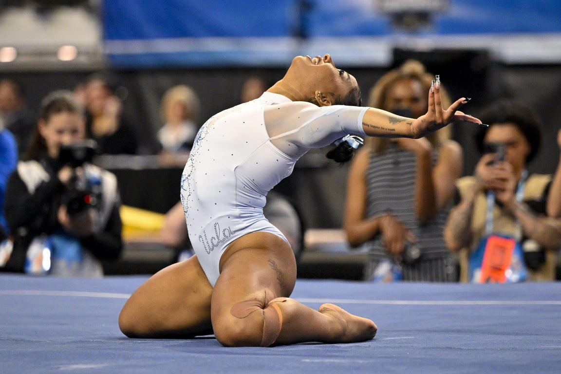 Amazing photos of Jordan Chiles and the elite UCLA women's gymnastics team