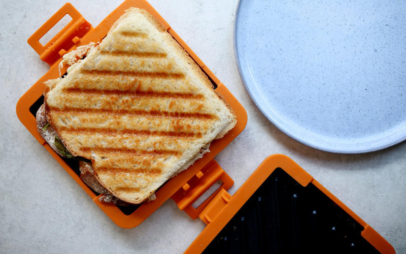 1. Bacon, 2. Cheese toastie, 4. Chocolate cookie fudge, 5. Asparagus, Seven handy microwave gadgets, 12 game-changing microwave hacks, Heat food evenly, Soften sugar, Restore old honey, Toast nuts, Make flavoured oil, Peel fruit, Chop onions, Peel garlic, Juice a lemon, Revive stale bread, Preserve herbs, Sanitise kitchen cloths