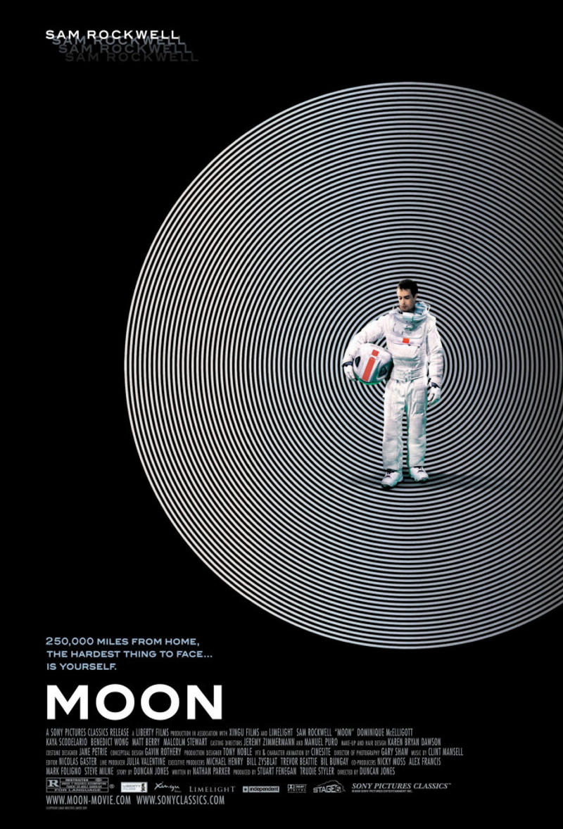 'Moon' (2009) 'Star Trek' (2009), 'Galaxy Quest' (1999), 'Spaceballs' (1987), 'Armageddon' (1998), 'The Hitchhiker’s Guide to the Galaxy' (2005), 'Independence Day' (1996), 'Muppets From Space' (1999), 'The Martian' (2015), 'Apollo 13' (1995), 'Gattaca' (1997), 'Solaris' (1972), 'Moon' (2009), 'Gravity' (2013), 'Barbarella' (1968), 'Total Recall' (1990):