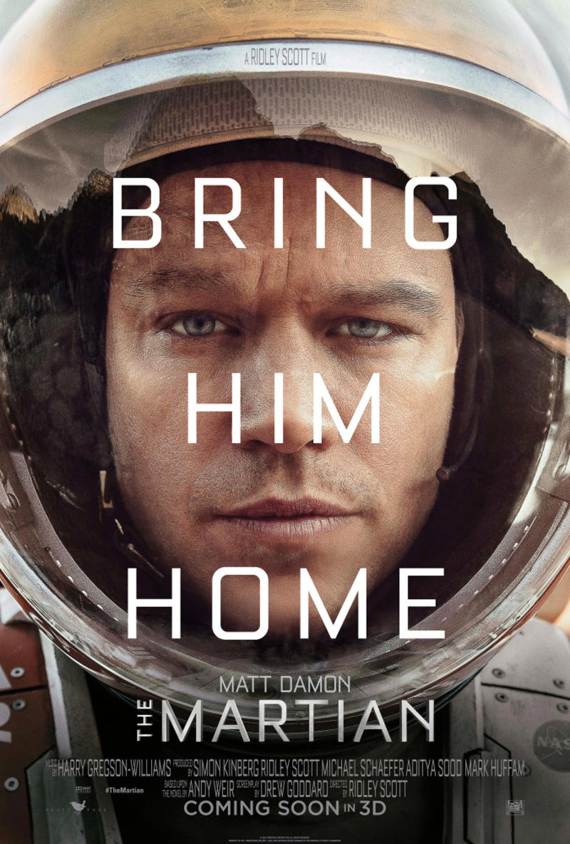 'The Martian' (2015) 'Star Trek' (2009), 'Galaxy Quest' (1999), 'Spaceballs' (1987), 'Armageddon' (1998), 'The Hitchhiker’s Guide to the Galaxy' (2005), 'Independence Day' (1996), 'Muppets From Space' (1999), 'The Martian' (2015), 'Apollo 13' (1995), 'Gattaca' (1997), 'Solaris' (1972), 'Moon' (2009), 'Gravity' (2013), 'Barbarella' (1968), 'Total Recall' (1990):