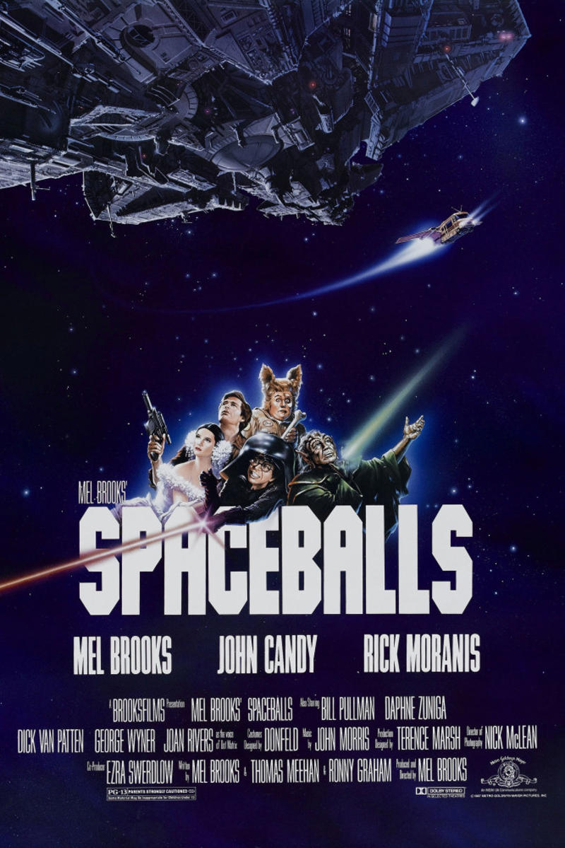 'Spaceballs' (1987) 'Star Trek' (2009), 'Galaxy Quest' (1999), 'Spaceballs' (1987), 'Armageddon' (1998), 'The Hitchhiker’s Guide to the Galaxy' (2005), 'Independence Day' (1996), 'Muppets From Space' (1999), 'The Martian' (2015), 'Apollo 13' (1995), 'Gattaca' (1997), 'Solaris' (1972), 'Moon' (2009), 'Gravity' (2013), 'Barbarella' (1968), 'Total Recall' (1990):