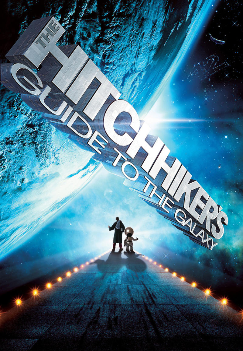 'The Hitchhiker’s Guide to the Galaxy' (2005) 'Star Trek' (2009), 'Galaxy Quest' (1999), 'Spaceballs' (1987), 'Armageddon' (1998), 'The Hitchhiker’s Guide to the Galaxy' (2005), 'Independence Day' (1996), 'Muppets From Space' (1999), 'The Martian' (2015), 'Apollo 13' (1995), 'Gattaca' (1997), 'Solaris' (1972), 'Moon' (2009), 'Gravity' (2013), 'Barbarella' (1968), 'Total Recall' (1990):