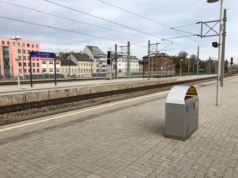 8. Wien Meidling, Vienna, Austria 13. Oslo Sentralstasjon, Norway, 11. Leipzig Hauptbahnhof, Germany, 9. Gare Saint-Lazare, Paris, France, 7. Wien Hauptbahnhof, Vienna, Austria, 5. Gare de Lyon, Paris, France, 3. Utrecht Centraal, Netherlands, 1. Zürich Hauptbahnhof, Switzerland, 14. Munich Ostbahnhof, Germany, 12. Nürnberg Hauptbahnhof, Germany, 10. Hamburg-Altona, Germany, 8. Wien Meidling, Vienna, Austria, 6. Roma Tiburtina, Rome, Italy, 4. Châtelet–Les Halles, Paris, France, 2. Bremen Hauptbahnhof, Germany