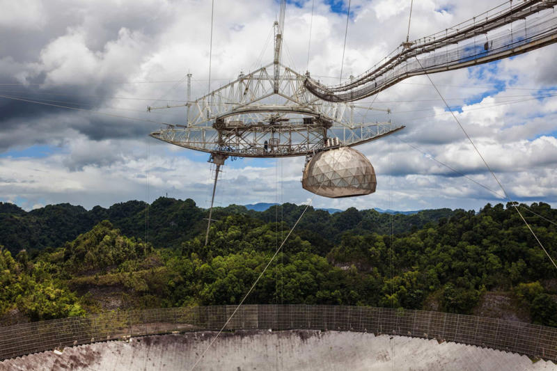 Arecibo Observatory, Puerto Rico La Silla Observatory, Chile, Kitt Peak National Observatory, USA, Mauna Kea Observatories, USA, Australian Astronomical Observatory, Australia, Roque de los Muchachos Observatory, Spain, South African Astronomical Observatory, South Africa, Arecibo Observatory, Puerto Rico, Indian Astronomical Observatory, India, Royal Observatory, Scotland, Griffith Observatory, USA, Karl G. Jansky Very Large Array, USA, Atacama Large Millimeter Array, Chile, South Pole Telescope, Antarctica, Very Large Telescope, Chile, Sydney Observatory, Australia, Yerkes Observatory, USA