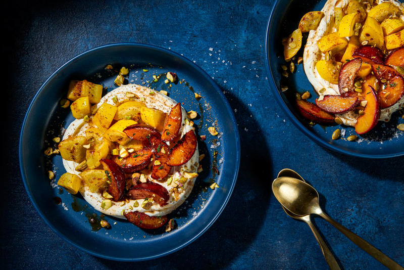   1. Herbed Cottage Cheese Biscuits ,   2. Cottage Cheese Pancakes With Cabbage and Dill ,   3. Squash and Plum Bowls ,   4. Wedge Salad With Cottage Cheese Ranch ,   5. Pineapple Cottage Cheese Pancakes ,   6. Cantaloupe Smoothie Bowl ,   7. Sweet Noodle Kugel ,   8. Spaghetti Pie ,   9. Easy Cheese Soufflan 