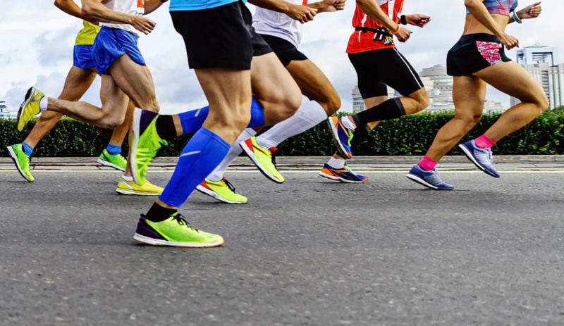 Taking Jeff on the road The daunting task of completing a marathon, An effort beyond the ability of most, Winning ways, Jeff Galloway, American Olympian, What is Jeffing?, Running and walking, The same bipedal movement, Less pain and strain, Physical and psychological benefits of Jeffing, "Vitality" circuit, Fartlek, another training approach, Taking Jeff on the road, First in the Peachtree Road Race, Avon International Women's Marathon, How to use Jeffing in a race, Pre-planning is key