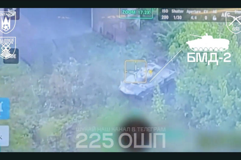 Operators tracked the tank back to its base, What the video footage revealed, A game of cat and mouse on the front, The tank brought the drone back to its parking lot, Five Russian vehicles were in the area, Ukrainian operators decided to attack, The sequence of the attack wasn’t clear, A drone flew into the warehouse, Viewing the attack from the outside, Another drone finished off the tank
