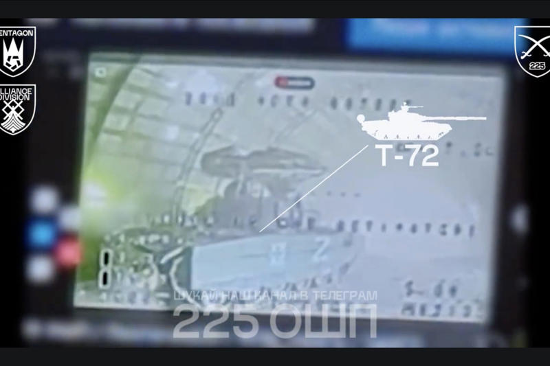 Operators tracked the tank back to its base, What the video footage revealed, A game of cat and mouse on the front, The tank brought the drone back to its parking lot, Five Russian vehicles were in the area, Ukrainian operators decided to attack, The sequence of the attack wasn’t clear, A drone flew into the warehouse, Viewing the attack from the outside, Another drone finished off the tank